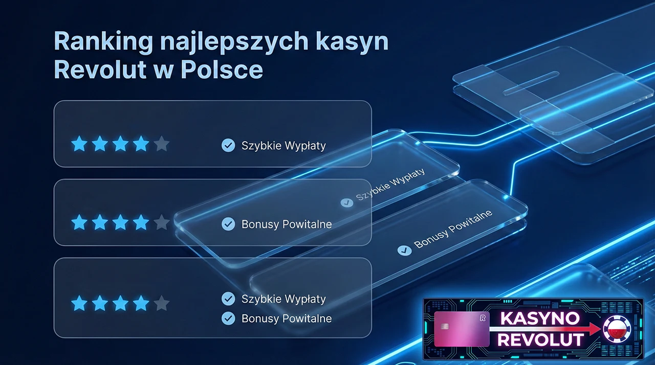Sprawdź najlepsze kasyna online z Revolut w Polsce